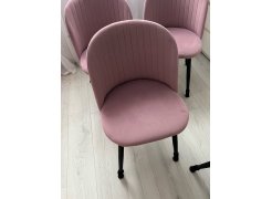 Стул на металлокаркасе Gabi 1 бежевый / черный с серебряными наконечниками фото покупателя 195