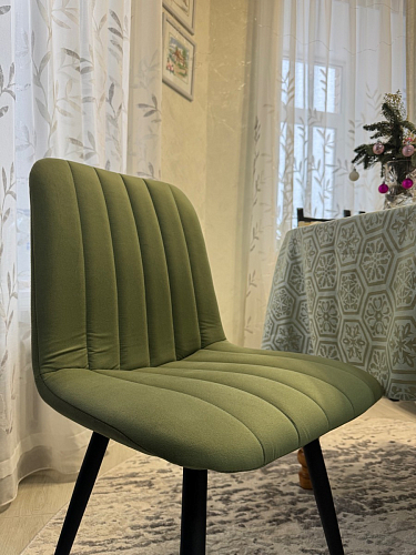 Стул на металлокаркасе Дани П бежевый / черный фото покупателя 23