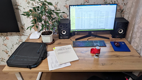 Стол раскладной Лота Лофт 120 25 мм юта / черный матовый фото покупателя 852