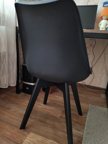 Деревянный стул Bonuss dark gray / black фото покупателя 105