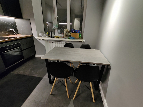 Стол Лота Лофт 120 32 мм бетон / черный матовый фото покупателя 583