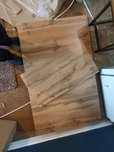 Стол раскладной Лота Лофт 120 25 мм юта / черный матовый фото покупателя 608