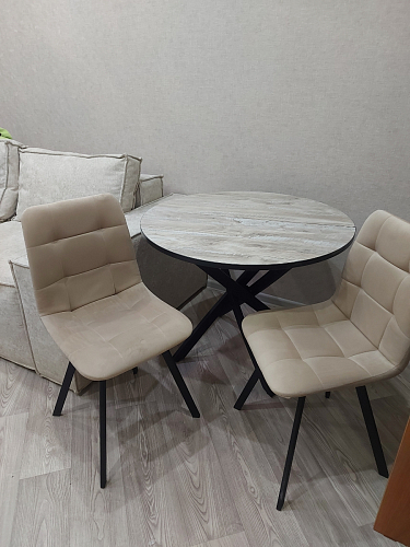 Стул на металлокаркасе Чилли зеленый / белый каркас фото покупателя 151