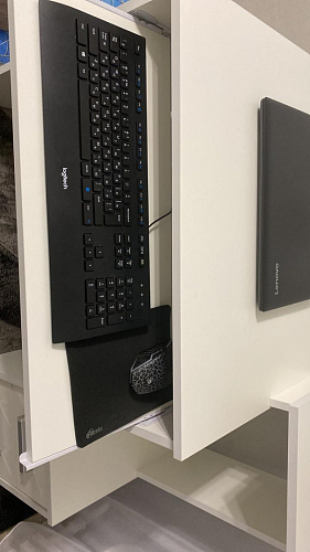 Компьютерный стол Джаз-24 левый дуб молочный фото покупателя 13