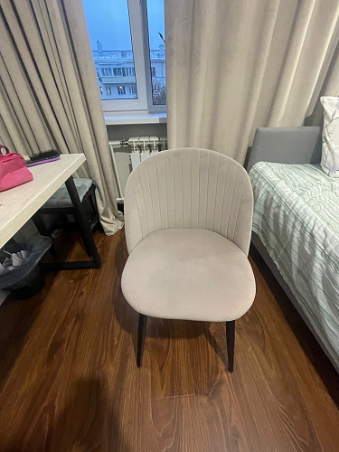 Стул на металлокаркасе Gabi 1 light purple / black фото покупателя 90