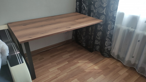 Стол Лота Лофт 140 25 мм черный матовый / бетон фото покупателя 199