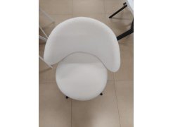 Стул на металлокаркасе Solomon крутящийся white / black из шоурума 8