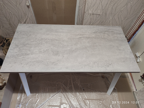 Стол Тринити Лофт 120 32 мм дуб галифакс табако / черный матовый фото покупателя 402