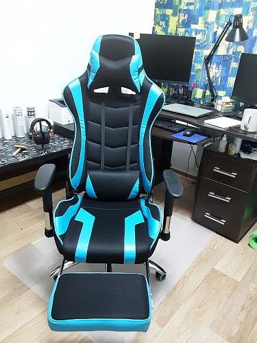 Компьютерное кресло Kano 1 light blue / black фото покупателя 105