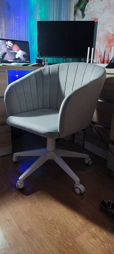 Компьютерное кресло Тибо confetti chocolate / белый фото покупателя 95