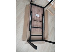 Стол Центавр 120(160)х70х75 файерстоун / черный матовый фото покупателя 22