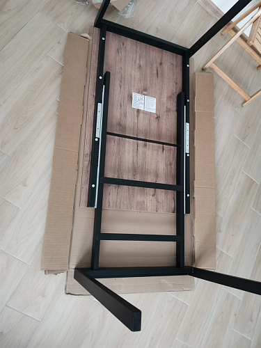 Стол Центавр бетон / графит фото покупателя 22