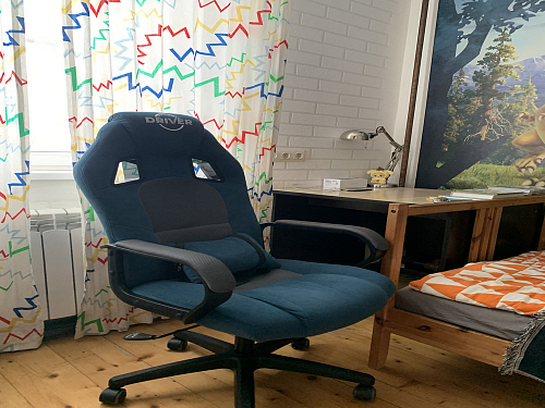 Компьютерное кресло Driver/Драйвер кожзам черный / серый фото покупателя 101