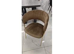 Стул на металлокаркасе Kamelia зеленый / золото из шоурума 5