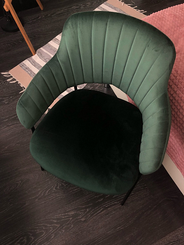 Стул на металлокаркасе Инклес желтый / черный глянец фото покупателя 1