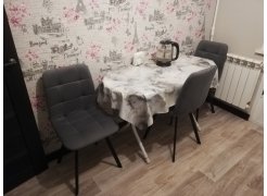 Стул на металлокаркасе Чилли розовый / черный каркас фото покупателя 363