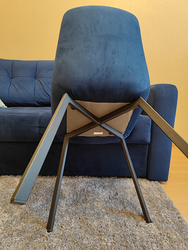 Стул на металлокаркасе Челси К крутящийся бирюзовый / черный фото покупателя 210