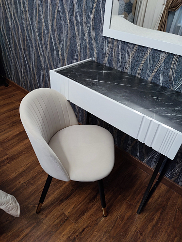 Стул на металлокаркасе Gabi latte / gold / black фото покупателя 421