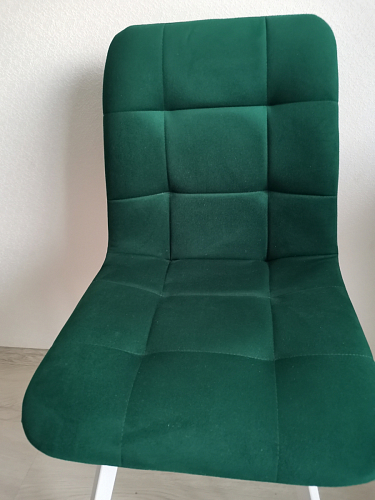 Стул на металлокаркасе Чилли черный / зеленый фото покупателя 678