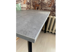 Стол Тринити Лофт 120 32 мм бетон / черный матовый фото покупателя 600