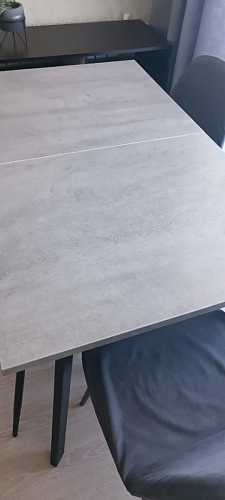 Стол раскладной Колон Лофт 120 32 мм дуб галифакс табако / черный матовый фото покупателя 110