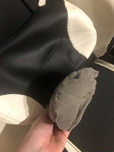 Компьютерное кресло Racer черное / голубое фото покупателя 187