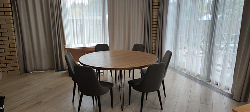 Стул на металлокаркасе Kora beige / black фото покупателя 151