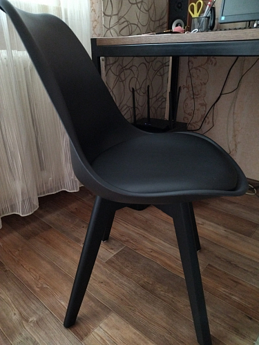 Деревянный стул Bonuss black / black фото покупателя 108