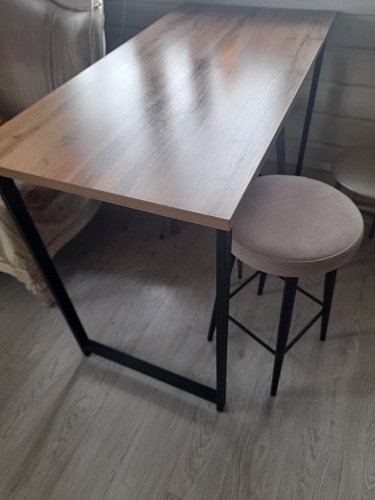 Барная стойка Дилан Лофт 120х40х90 бетон светлый фото покупателя 214