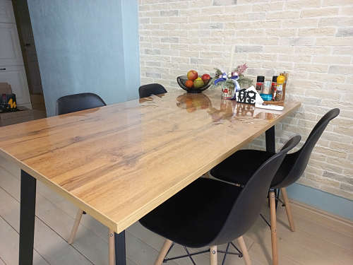 Стол Тринити Лофт 120 25 мм черный матовый / юта фото покупателя 21