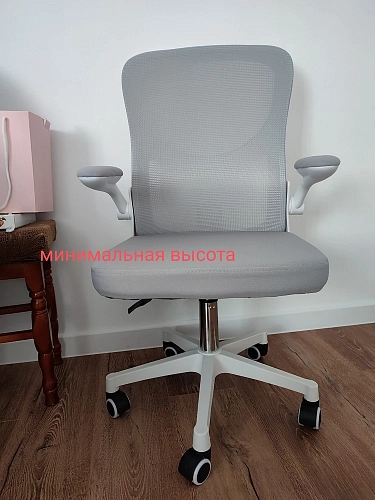 Компьютерное кресло Konfi light gray / blue / white фото покупателя 4