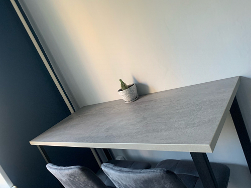 Барная стойка Дилан Лофт 120х50х90 бетон фото покупателя 80