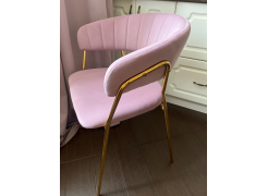 Стул на металлокаркасе Kamelia зеленый / золото фото покупателя 92