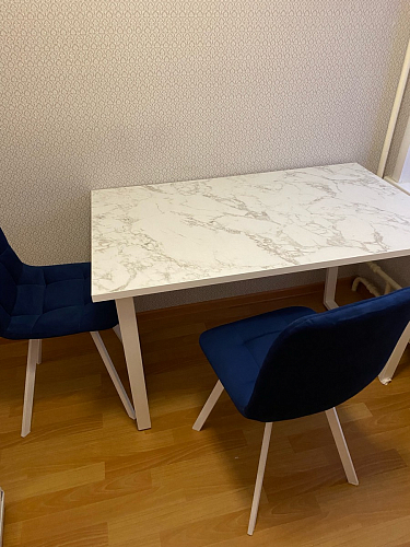 Стул на металлокаркасе Чилли черный / зеленый фото покупателя 1407