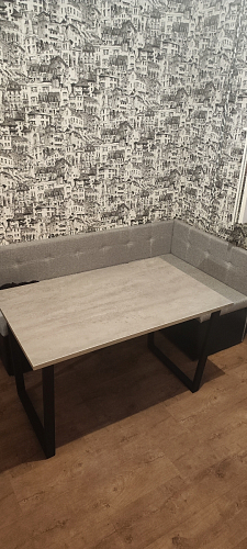 Деревянный стол Лота Лофт 140х80 дуб крафт табачный / черный матовый фото покупателя 580