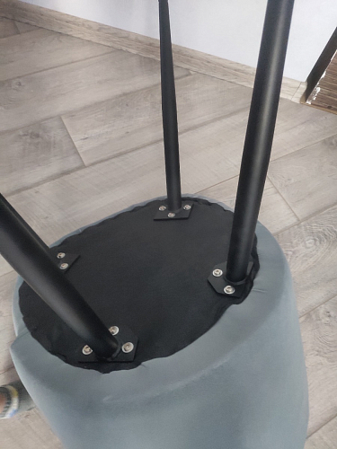 Стул на металлокаркасе Gabi 1 light purple / black / gold фото покупателя 248