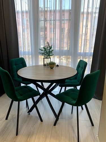 Стул на металлокаркасе Чилли синий / белый фото покупателя 1494