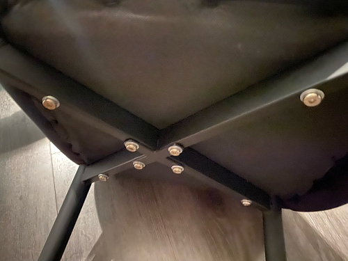 Стул на металлокаркасе Seda 1 latte / black / gold фото покупателя 58