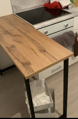 Барная стойка Дилан Лофт 120х40х98 дуб делано темный фото покупателя 209