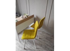 Стул на металлокаркасе Чилли горчичный / белый фото покупателя 189