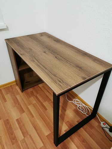 Письменный стол Битти Лофт 116х60х75 креатель / черный матовый фото покупателя 136