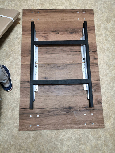 Стол раскладной Лота Лофт 120 25 мм юта / черный матовый фото покупателя 636