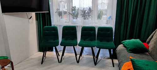 Стул на металлокаркасе Чилли зеленый / белый каркас фото покупателя 412