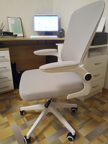 Компьютерное кресло Konfi light gray / blue / white фото покупателя 274