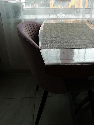 Стул на металлокаркасе Gabi 1 light purple / black фото покупателя 873