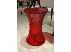Журнальный столик Stone прозрачный / красный из шоурума 2