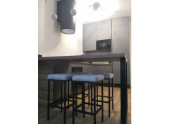 Барный стул Лофт кожзам темно-серый / черный матовый фото покупателя 18