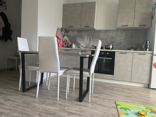 Деревянный стол Лота Лофт 140х80 черный матовый / бетон светлый фото покупателя 270