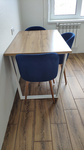 Деревянный стол Лота Лофт 140х80 дуб крафт табачный / черный матовый фото покупателя 949