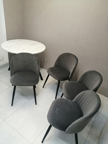 Стул на металлокаркасе Gabi latte / gold / black фото покупателя 385